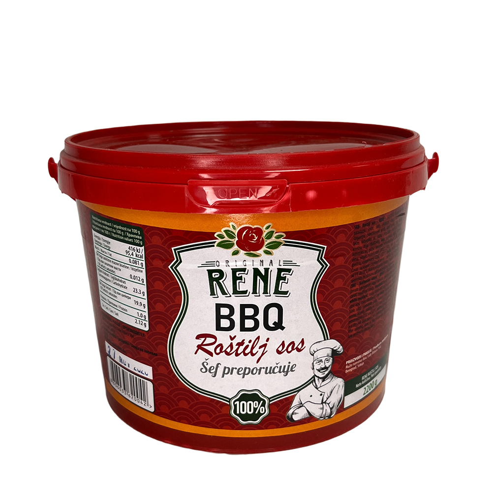 SOS BARBECUE ROSTILJ 2,2KG RENE